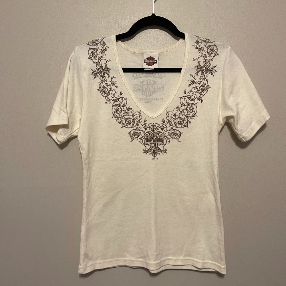 Harley Davidson Vintage V-Neck TShirt